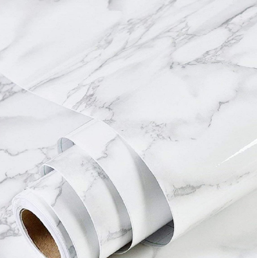 Marble Paper Granite Gray&White Wallpaper Roll